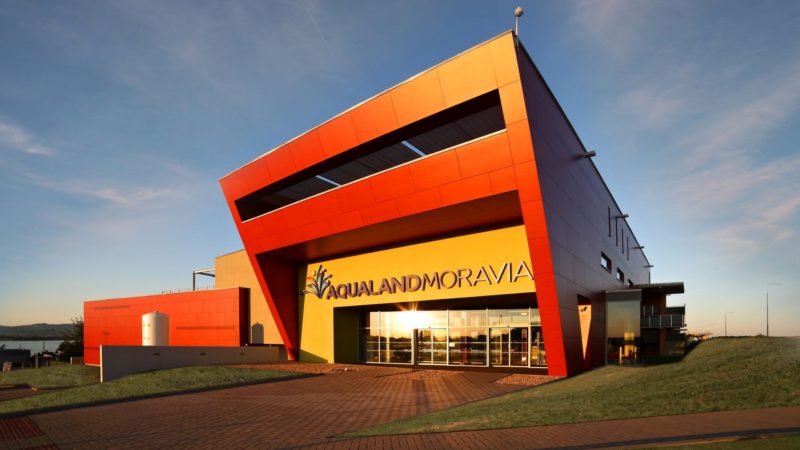 Aqualand Moravia v Pasohlávkách hlavní vstup