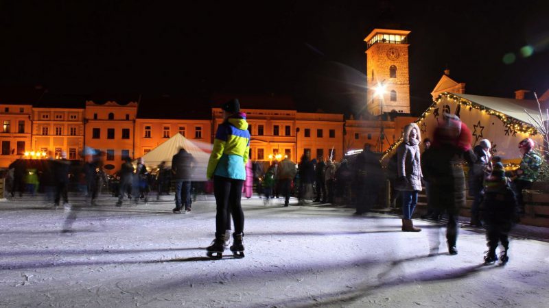 Bruslení na náměstí Přemysla Otakara II.