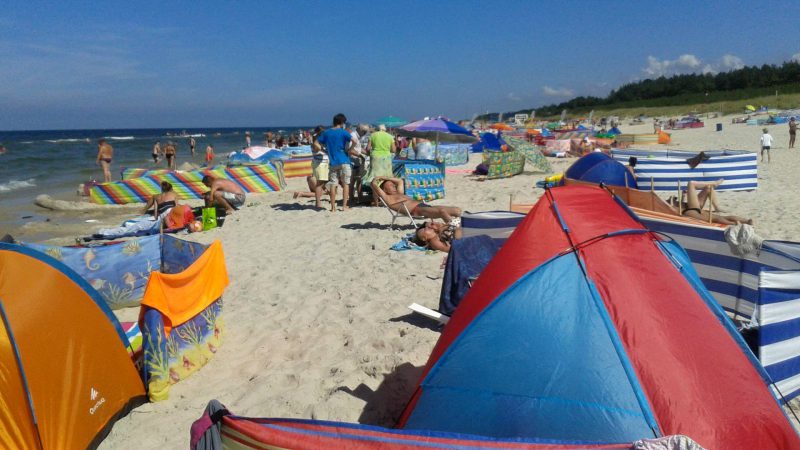 On the beaches of the Baltic there is sometimes also a head on head 