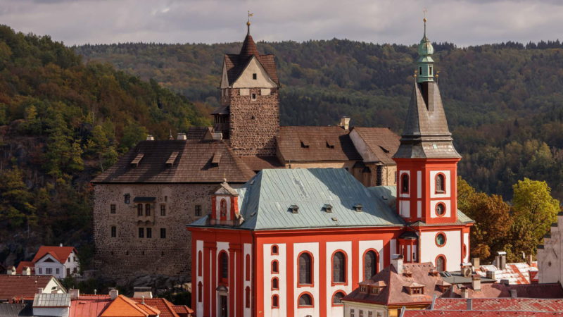 Pohled na město a kostel Sv. Václava