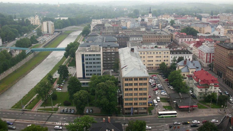 Výhled z věže magistrátu Ostrava