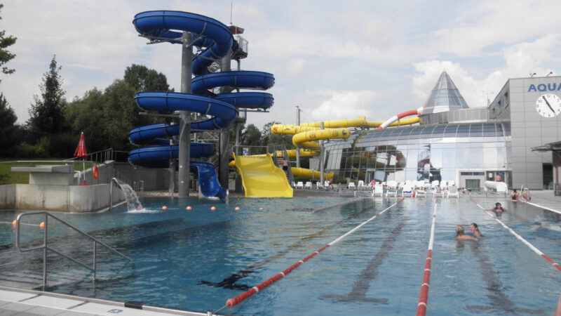 Venkovní část aquaparku Olomouc