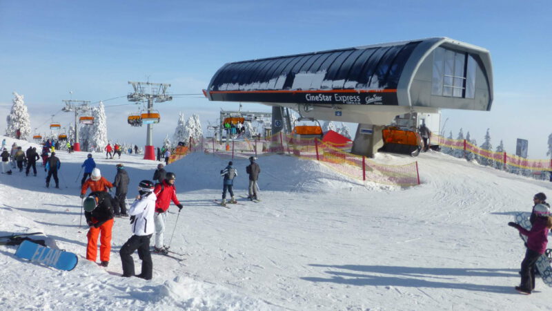 Moderní 4-sedačková lanovka Ski Klínovec