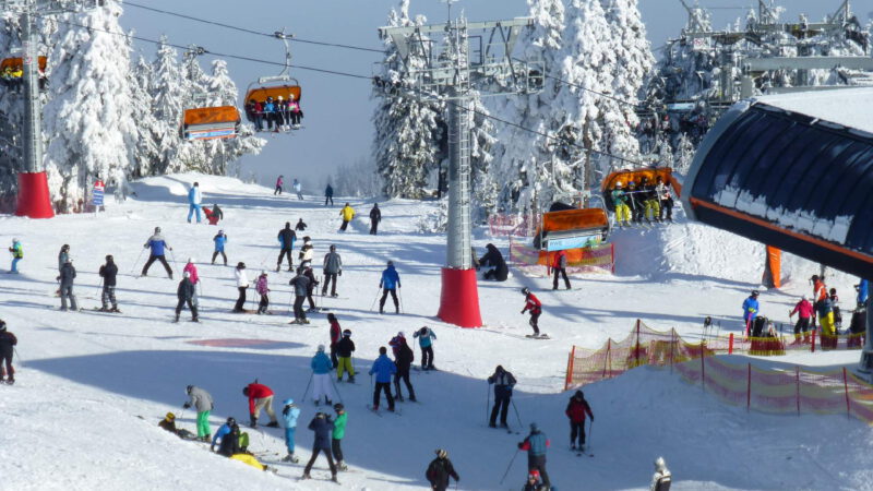 Ski Klínovec je velmi oblíbený areál