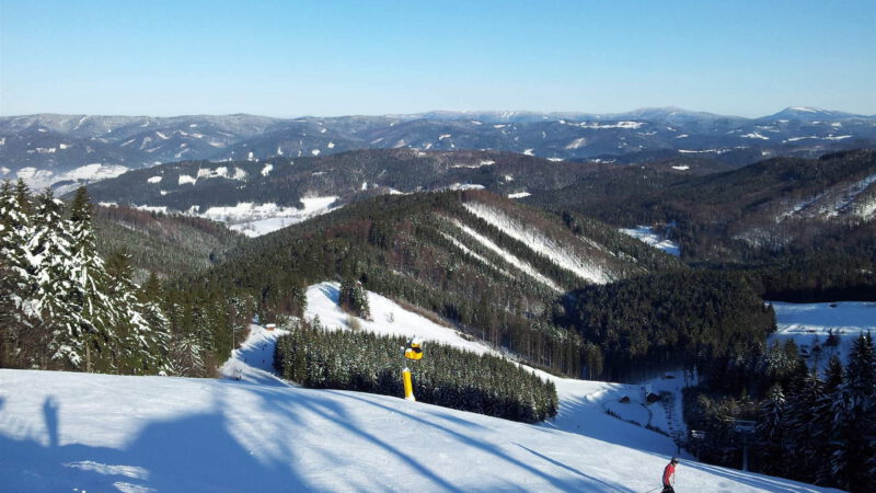 Hlavní sjezdovka zvaná též jako "Velká"