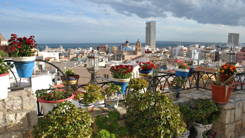 View of the Spanish city of Alicante 