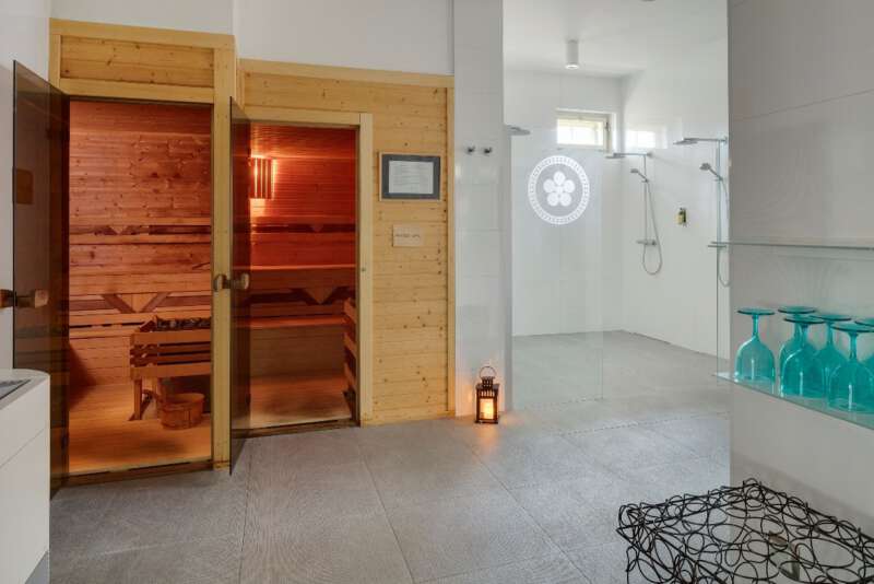 Samozřejmě nemůže chybět sauna