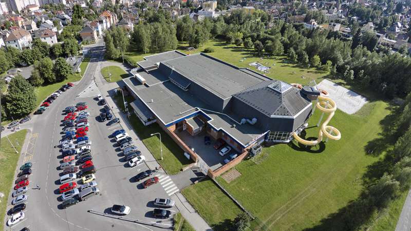 Celkový pohled na bazén Jablonec nad Nisou