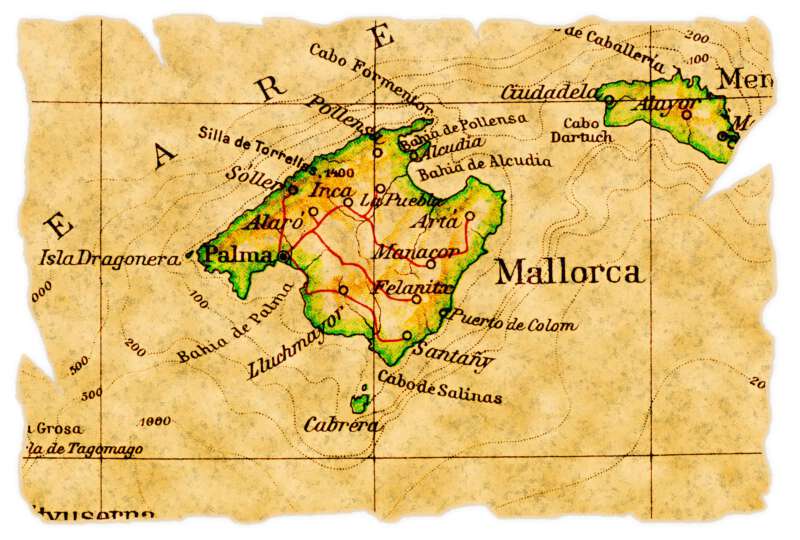 Historická mapa Mallorky