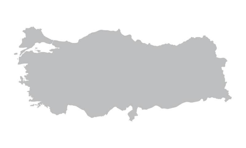 Slepá mapa Turecka