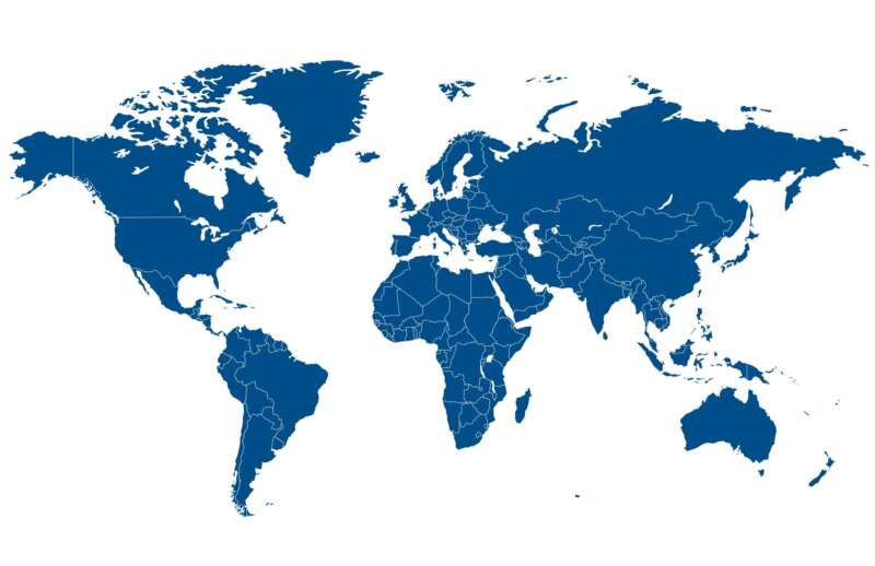 Slepá mapa zemí světa