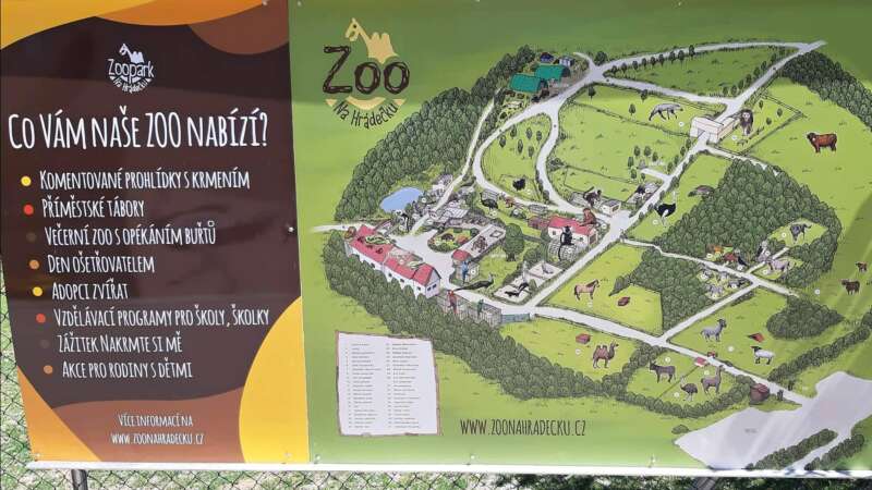 Mapa Zoo na Hrádečku