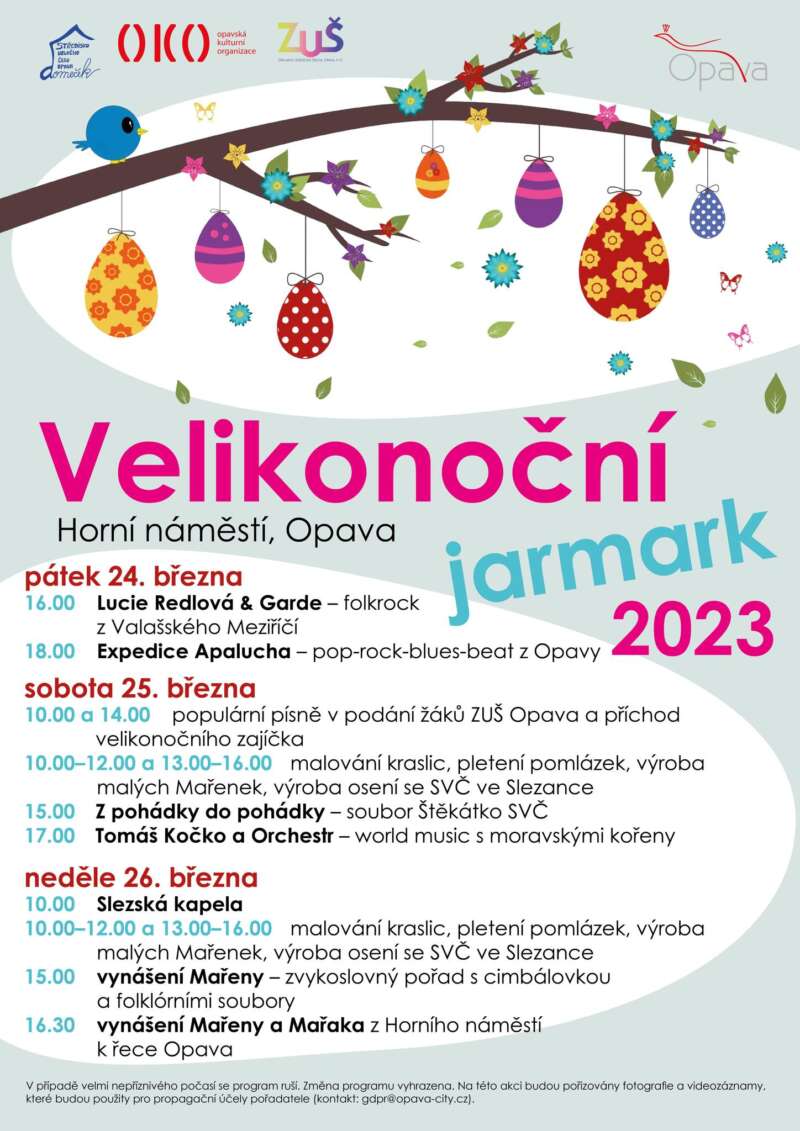 Velikonoční trhy Opava 2023 program
