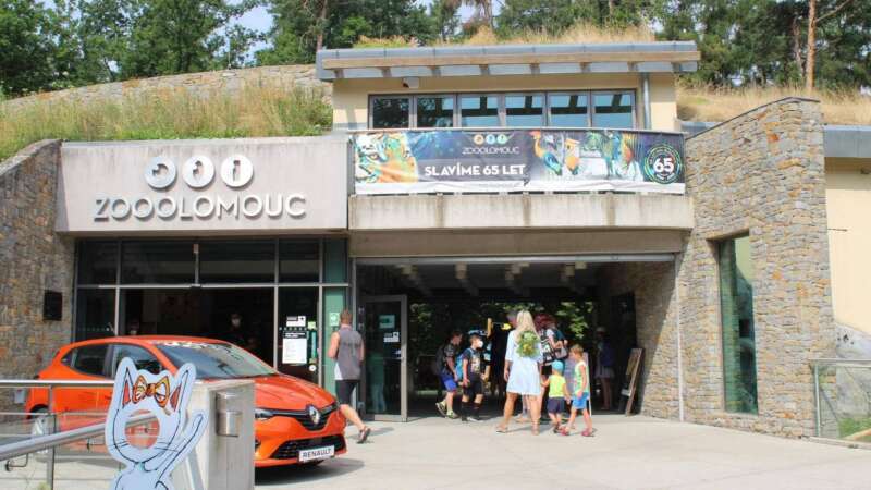 Vstup do zoo Olomouc na svatém kopečku