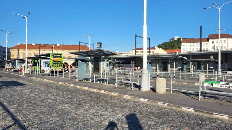 Florenc autobusové nádraží slouží hlavně mezinárodní dopravě