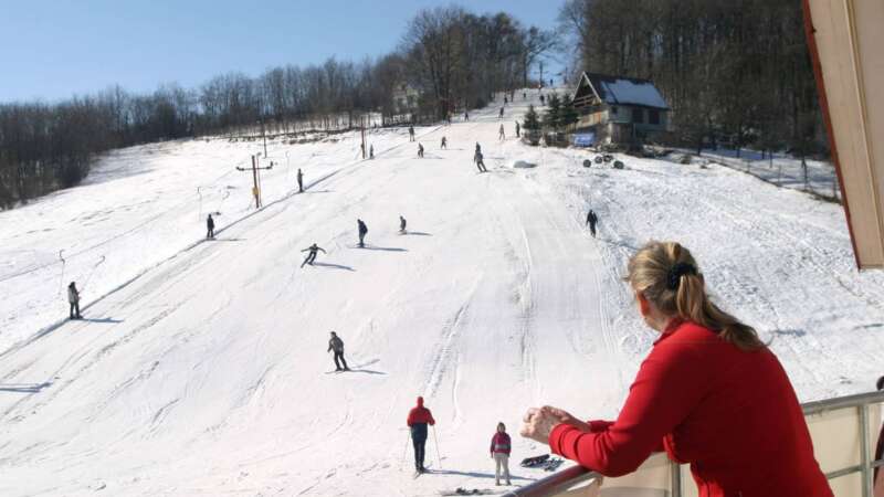 Hezký malý lyžařský areál Ski Němčičky