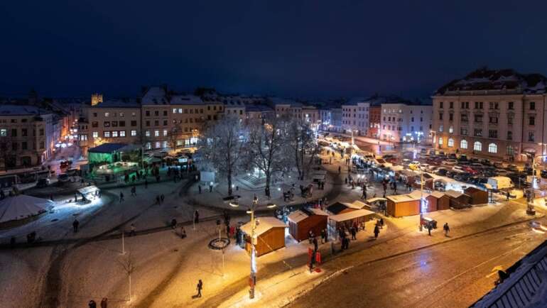 Masarykova náměstí v centru Jihlava
